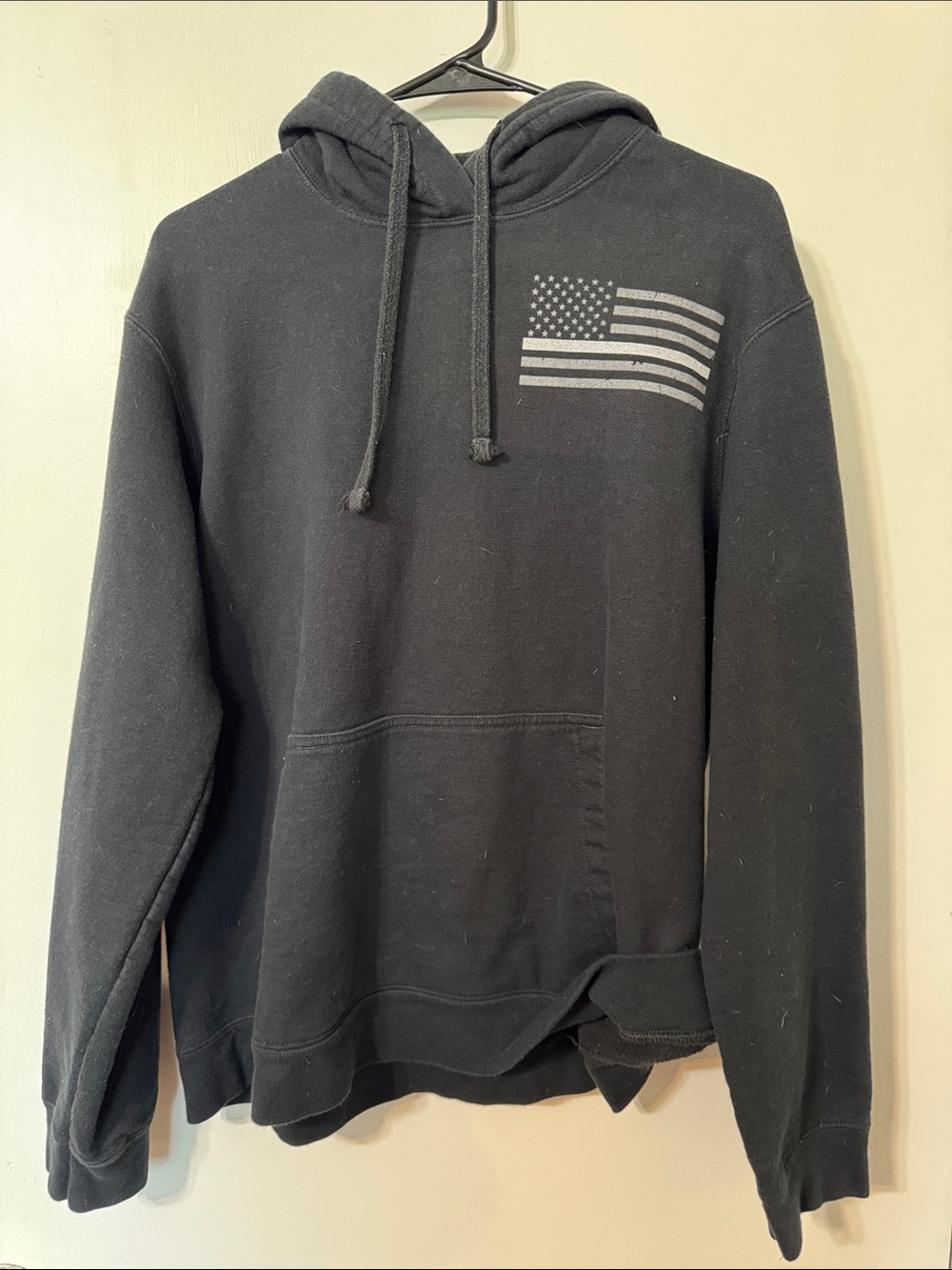 Black Women's Flag Graphic Hoodie Sweatshirt